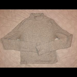 Brandy Melville mock neck long sleeve ruffle